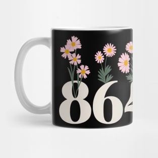 Vintage 86 47 Anti-Trump Flower President Mug